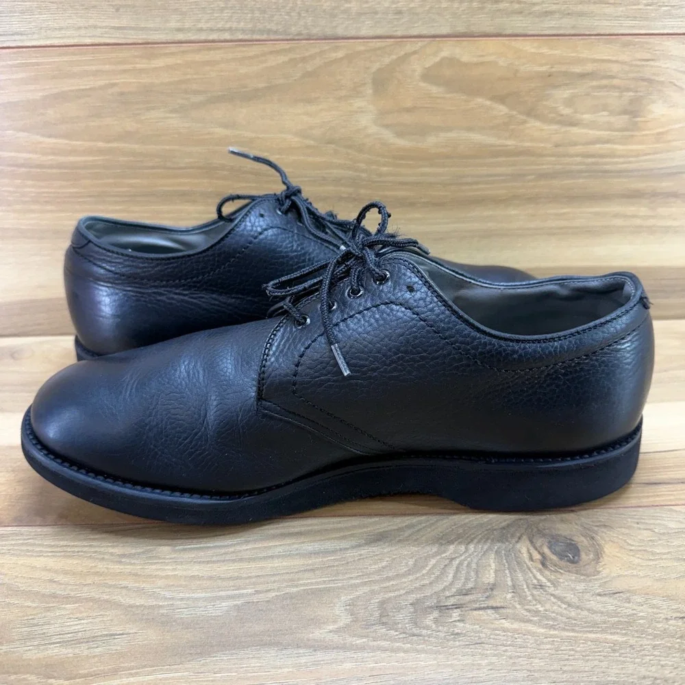 Alden Vintage Plain Toe Blucher Oxfords Mens 10.5 C/E Black Leather Vibram 311
